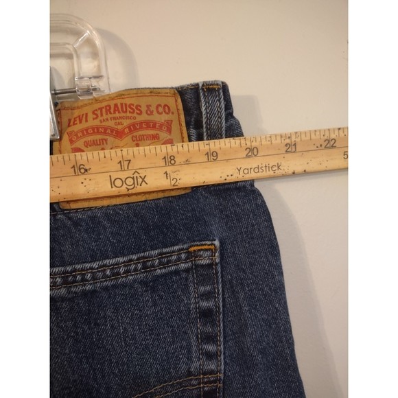 Levi's 505 Straight Leg Denim Jeans Mens Size 40x34 Measures 40x32.5 - Picture 6 of 7